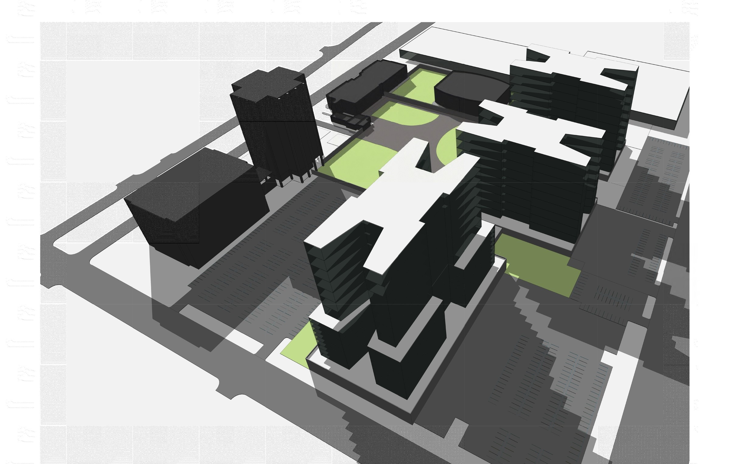 Adult Justice Center program massing model