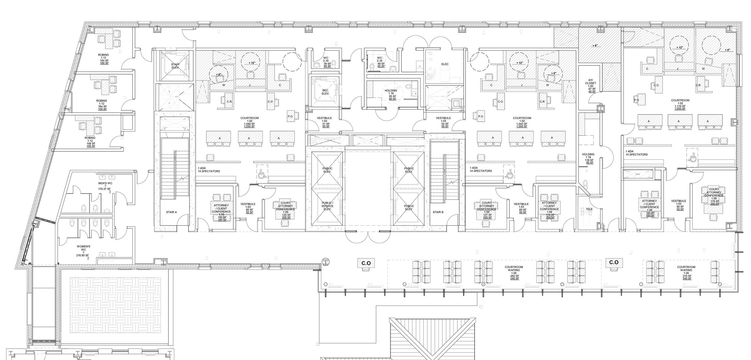 Family Court programmatic color plan