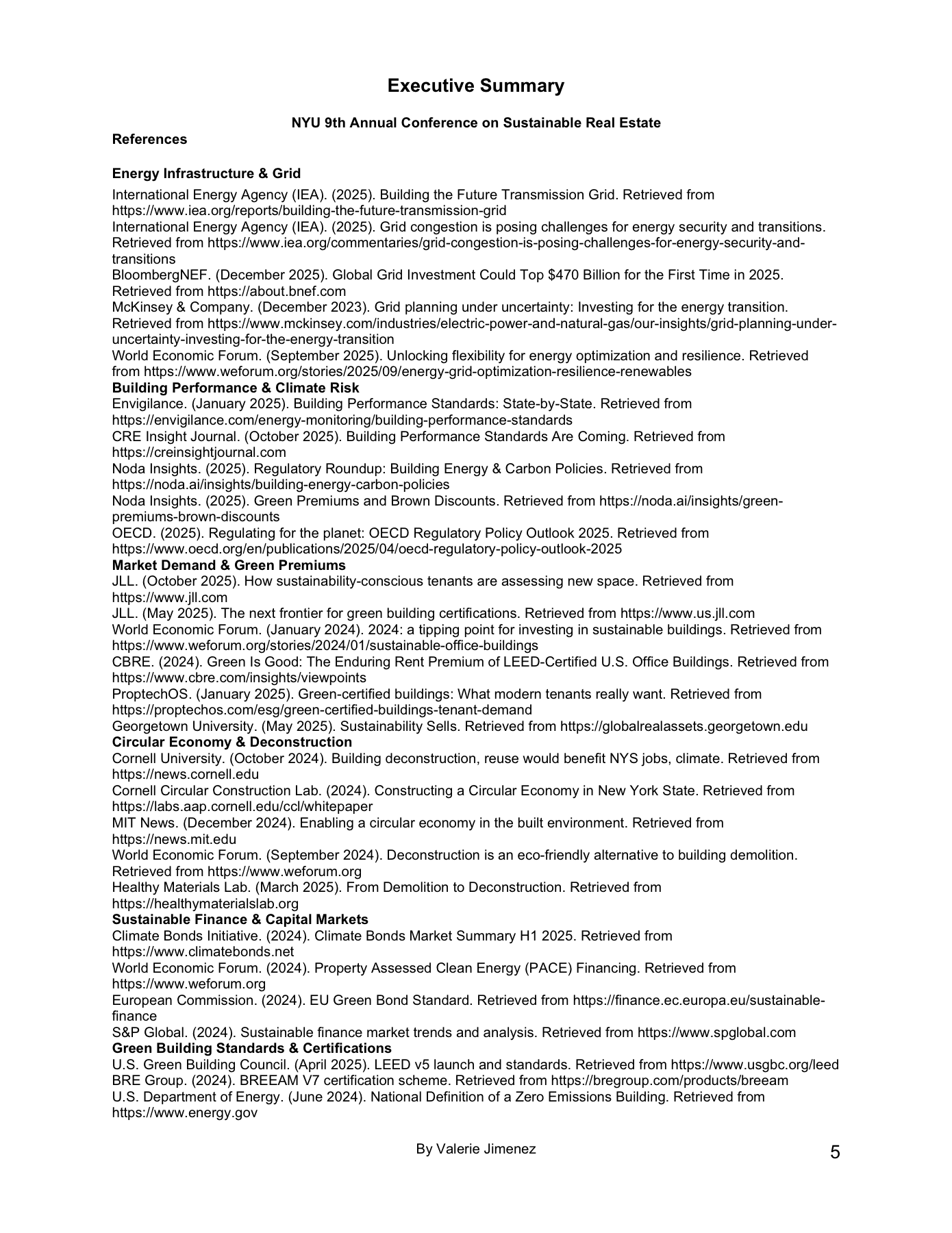 NYU 9th Conference Executive Summary page 5