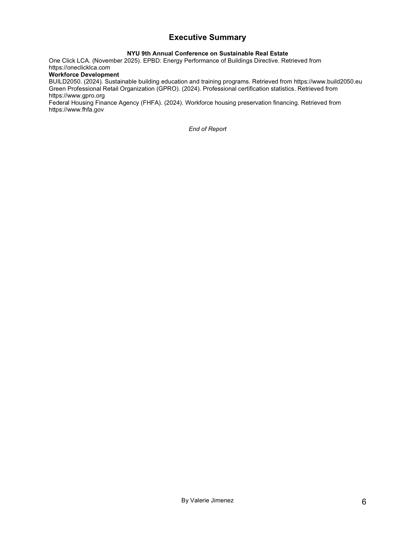 NYU 9th Conference Executive Summary page 6